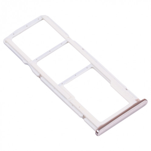 Plateau de carte SIM + plateau de carte SIM + plateau de cartes Micro SD pour Huawei Y7 (2018) (Argent) SH014S1330-04