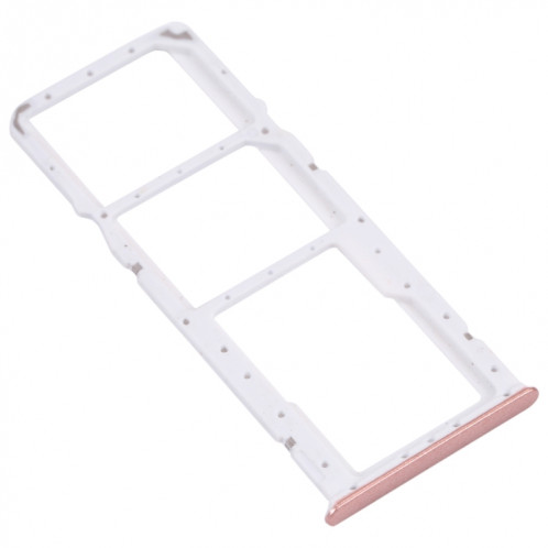 Plateau de carte SIM + plateau de carte SIM + plateau de cartes Micro SD pour Huawei Y9 (2018) (rose) SH016F1219-04