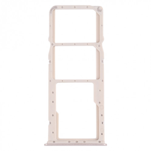 Plateau de carte SIM + plateau de carte SIM + plateau de cartes Micro SD pour Huawei Y9 (2018) (Or) SH016J1495-04