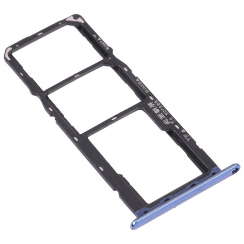 Plateau de carte SIM + plateau de carte SIM + plateau de carte micro SD pour Huawei Y6 (2018) (bleu) SH017L718-04