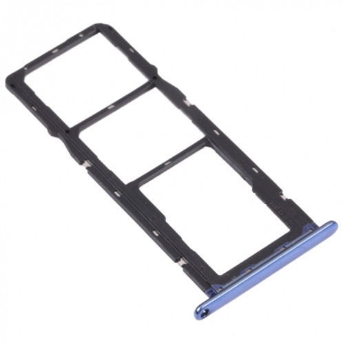 Plateau de carte SIM + plateau de carte SIM + plateau de carte micro SD pour Huawei Y6 (2018) (bleu) SH017L718-04