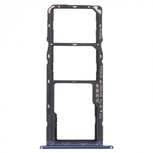 Plateau de carte SIM + plateau de carte SIM + plateau de cartes micro SD pour l'honneur 7A Pro (Bleu) SH018L1900-04