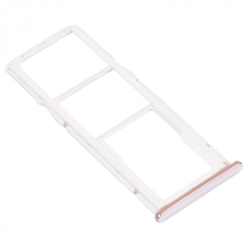 Plateau de carte SIM + plateau de carte SIM + plateau de carte Micro SD pour Huawei Nova 2 Lite / Y7 Prime (2018) (argent) SH020S1121-04