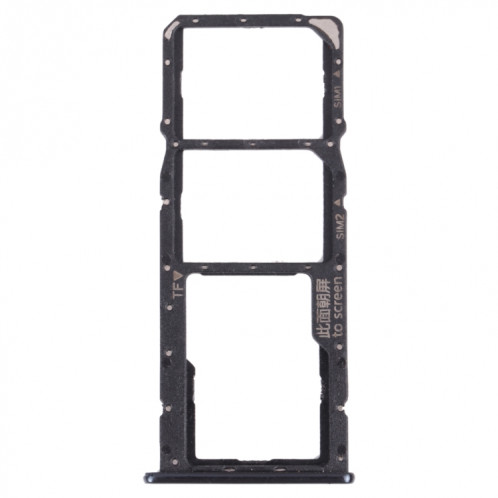 Plateau de carte SIM + plateau de carte SIM + plateau de carte micro SD pour Huawei Y7 PRO 2018 (Noir) SH021B571-04