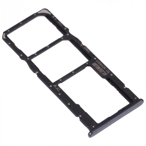 Plateau de carte SIM + plateau de carte SIM + plateau de carte micro SD pour Huawei Y7 PRO 2018 (Noir) SH021B571-04