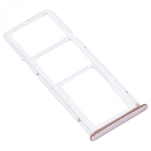 Plateau de carte SIM + plateau de carte SIM + plateau de carte Micro SD pour Huawei Y7 PRO 2018 (argent) SH021S1079-04