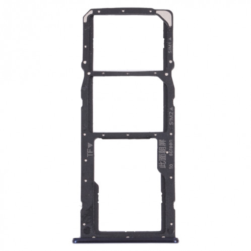Plateau de carte SIM + plateau de carte SIM + plateau de carte micro SD pour Huawei Profitez de 8 (bleu) SH022L856-04