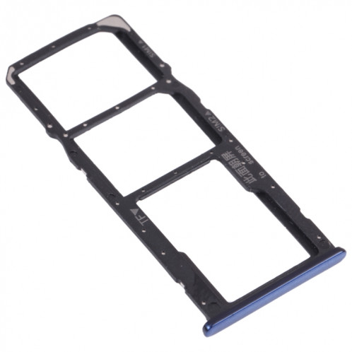 Plateau de carte SIM + plateau de carte SIM + plateau de carte micro SD pour Huawei Profitez de 8 (bleu) SH022L856-04