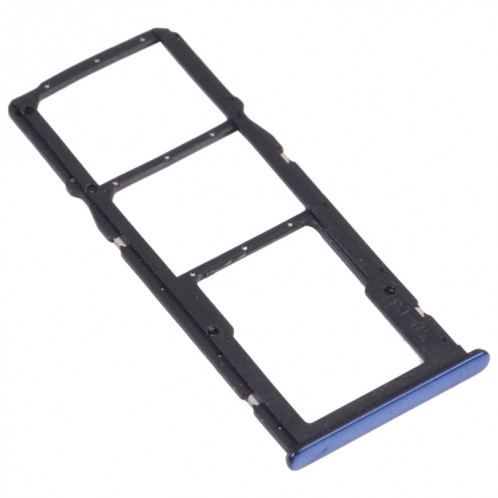 Plateau de carte SIM + plateau de carte SIM + plateau de carte micro SD pour Huawei Profitez de 8 (bleu) SH022L856-04
