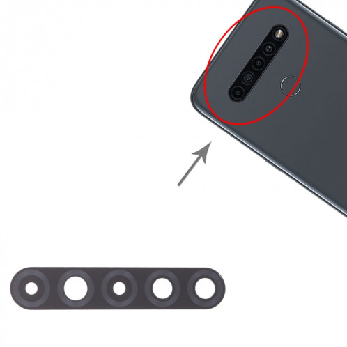 Lentille de caméra arrière 10 pcs pour LG K41S / K51 SH4059476-04
