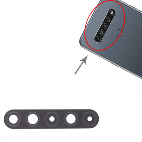 10 PCS Back Camera Lens pour LG K61 LMQ630EAW, LM-Q630EAW, LM-Q630 SH40601289-04