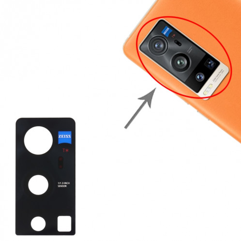 Pour Vivo X60 Pro + V2056A Objectif de caméra arrière 10 pièces SH43241149-04
