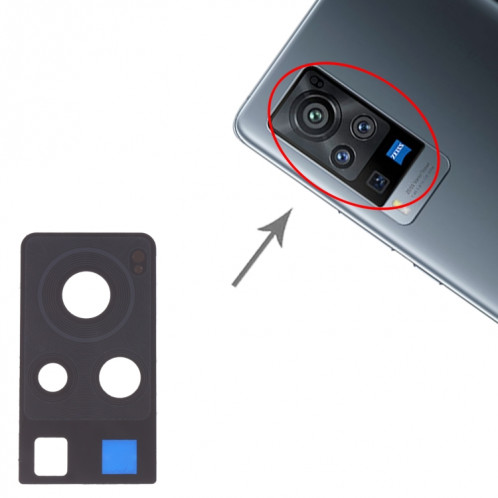 Pour Vivo X60 Pro V2047A, V2047 Objectif de caméra arrière 10 pièces SH43251652-04