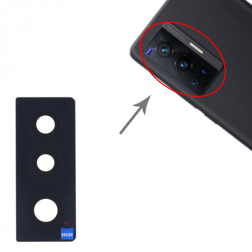 Pour Vivo X70 V2133A V2104 10 pièces lentille de caméra arrière SH4326790-04