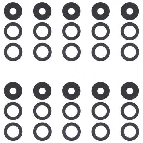 Pour OPPO Reno5 4G / Reno5 5G / Reno5 5K 10pcs objectif de caméra arrière SH43361139-04