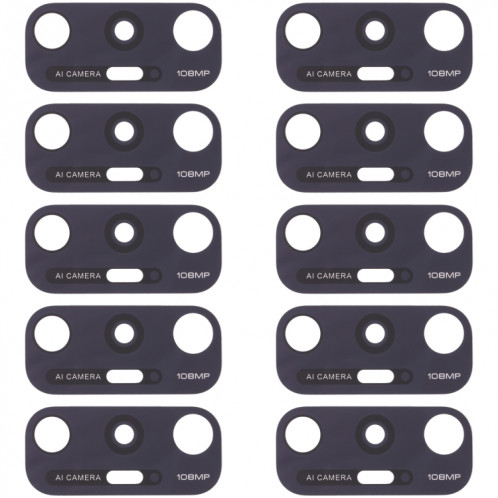 10 PCS Back Camera Lens pour Xiaomi MI 10S M2102J2SC SH43411360-04