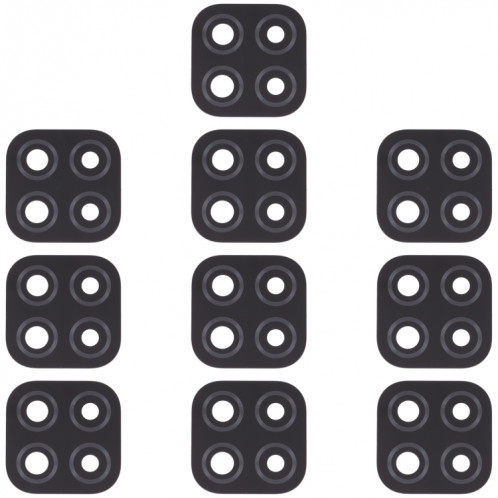 10 PCS BACK Camera Lens pour Xiaomi Redmi 9c / Redmi 9 (Inde) / RedMI 9C NFC / POCO C3 SH43421488-04
