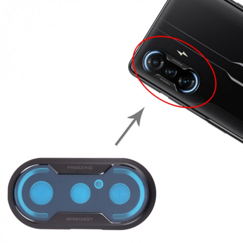 Cadre de lentille de caméra arrière pour Xiaomi Redmi K40 Gaming M2012K10C, M2104K10AC (Noir) SH344B1013-04
