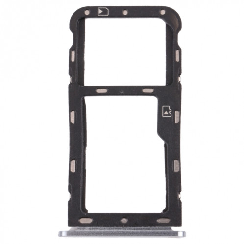 Plateau de carte SIM + plateau de carte micro SD pour la lame ZTE v9 (argent) SH452S1449-04