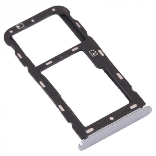 Plateau de carte SIM + plateau de carte micro SD pour la lame ZTE v9 (argent) SH452S1449-04