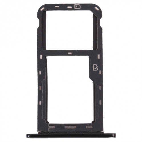 Plateau de carte SIM + plateau de cartes Micro SD pour ZTE Blade A7 2019 (Noir) SH455B26-04