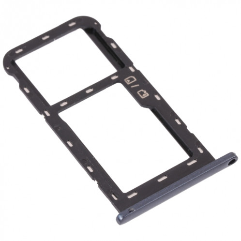 Plateau de carte SIM + plateau de carte micro SD pour ZTE Blade A51 (Noir) SH456B445-04