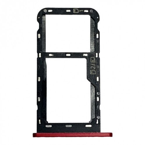 Plateau de carte SIM + plateau de carte Micro SD pour ZTE Blade A51 (rouge) SH456R580-04