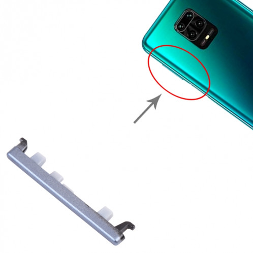 Bouton de contrôle de volume pour Xiaomi Redmi Note 9S / RedMI Note 9 Pro Max / Redmi Note 9 Pro (Inde) (Noir) SH483B848-04