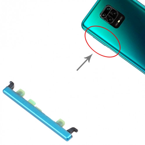 Bouton de contrôle de volume pour Xiaomi Redmi Note 9S / RedMI Note 9 Pro Max / RedMI Note 9 Pro (Inde) (Vert) SH483G1217-04