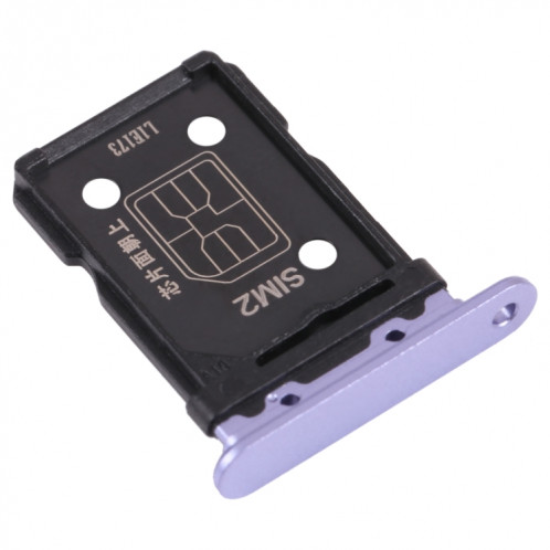 Pour OPPO Reno6 5G PEQM00 CPH2251 Plateau de carte SIM + Plateau de carte SIM (Violet) SH485P172-04