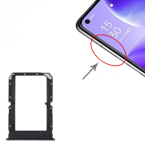 Pour OPPO Reno5 5G / Find X3 Lite PEGM00 PEGT00 CPH2145 Plateau de carte SIM + Plateau de carte SIM (Vert) SH488G478-04