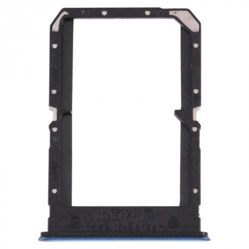 Pour OPPO Reno5 5G / Find X3 Lite PEGM00 PEGT00 CPH2145 Plateau de carte SIM + Plateau de carte SIM (Bleu) SH488L1915-04