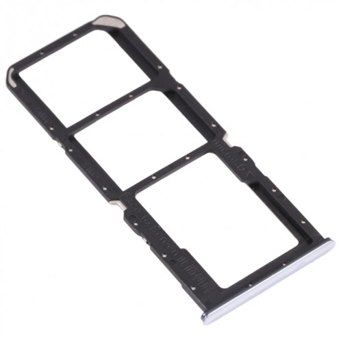 Pour OPPO A74 5G CPH2197 CPH2263 Plateau de carte SIM + Plateau de carte SIM + Plateau de carte Micro SD (Argent) SH492S1659-04