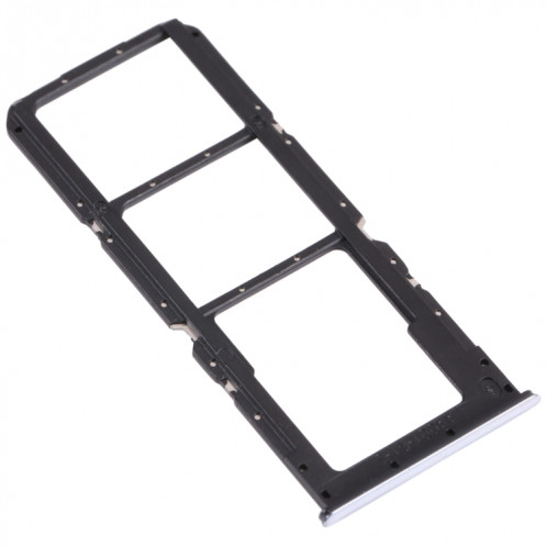 Pour OPPO A74 5G CPH2197 CPH2263 Plateau de carte SIM + Plateau de carte SIM + Plateau de carte Micro SD (Argent) SH492S1659-04