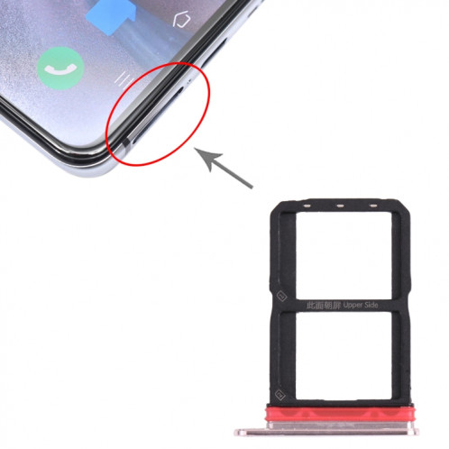 Pour vivo iQOO 5 5G Plateau de carte SIM + Plateau de carte SIM (Or) SH497J94-04