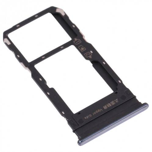 Pour vivo Y76s V2156A plateau de carte SIM + plateau de carte SIM/plateau de carte Micro SD (noir) SH504B181-04
