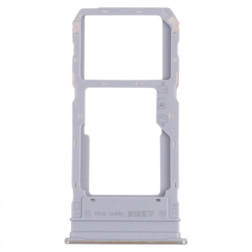 Pour vivo Y76s V2156A plateau de carte SIM + plateau de carte SIM/plateau de carte Micro SD (argent) SH504S806-04
