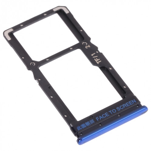 Plateau de carte SIM + plateau de cartes Micro SD pour Xiaomi Poco X3 Pro M2102J20SG M2102J20SI (Bleu) SH528L471-04