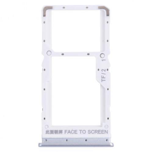 Plateau de carte SIM + plateau de carte SIM / plateau de carte Micro SD pour Xiaomi Redmi Note 11 5G (Argent) SH531S510-04