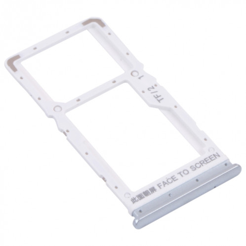 Plateau de carte SIM + plateau de carte SIM / plateau de carte Micro SD pour Xiaomi Redmi Note 11 5G (Argent) SH531S510-04