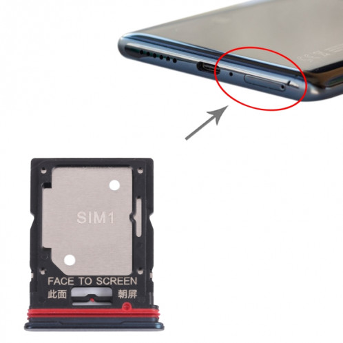 Plateau de carte SIM + plateau de carte SIM / plateau de carte micro SD pour Xiaomi Redmi Note 11 PRO 21091116C (Vert) SH532G1061-04