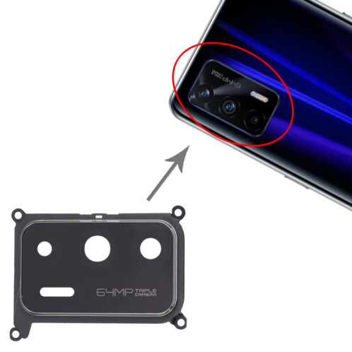 Pour le couvercle d'objectif de caméra OPPO Realme GT 5G RMX2202 (or) SH535J818-04