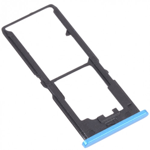 Pour vivo Y30 Standard / Y12s Plateau de carte SIM + Plateau de carte SIM + Plateau de carte Micro SD (Bleu) SH538L1699-04