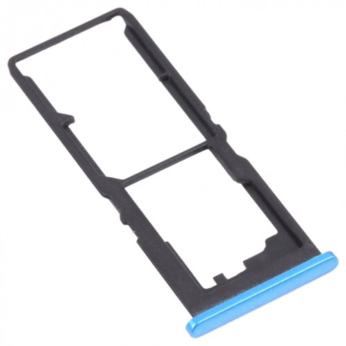 Pour vivo Y20G / Y20s (G) Plateau de carte SIM + Plateau de carte SIM + Plateau de carte Micro SD (Bleu) SH541L1092-04