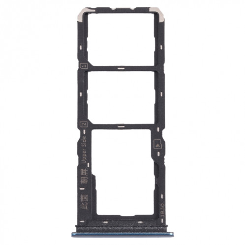 Pour vivo Y11s V2028 Plateau de carte SIM + Plateau de carte SIM + Plateau de carte Micro SD (Bleu) SH543L1706-04