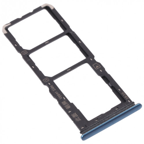 Pour vivo Y11s V2028 Plateau de carte SIM + Plateau de carte SIM + Plateau de carte Micro SD (Bleu) SH543L1706-04
