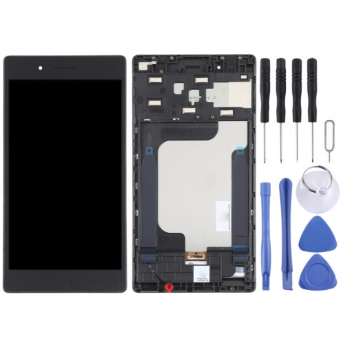 Écran LCD OEM pour Lenovo Tab 7 Essential TB-7304F TB-7304i Digitizer Assemblage complet avec cadre (Noir) SH555B476-06