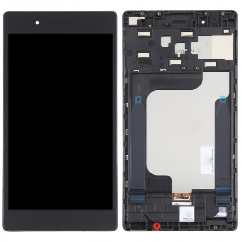 Écran LCD OEM pour Lenovo Tab 7 Essential TB-7304F TB-7304i Digitizer Assemblage complet avec cadre (Noir) SH555B476-06