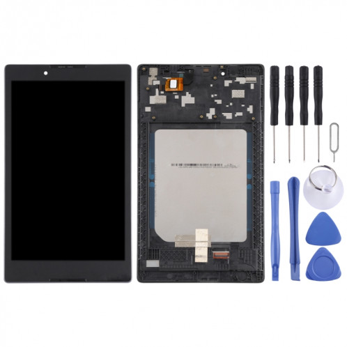 Écran LCD OEM pour Lenovo Tab 3 (8 pouces) TB3-850M, TB-850, TB3-850F Assemblage complet du numériseur avec cadre (Noir) SH557B444-06