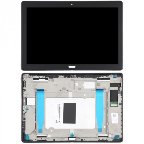 Écran LCD OEM pour Lenovo Tab P10 TB-X705, TB-X705L, TB-X705F, TB-X705N Assemblage complet du numériseur avec cadre (Noir) SH60BL1840-06